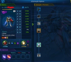 Conta Ladmo serv Omegamon - Digimon Masters Online