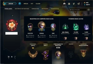 Conta ouro 2 com TODOS os champs e 248 Skins ( Nivel 681 ) - League of Legends LOL