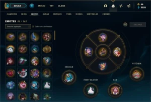 Conta Ouro 4 com 130 Champs e 105 Skins - League of Legends LOL