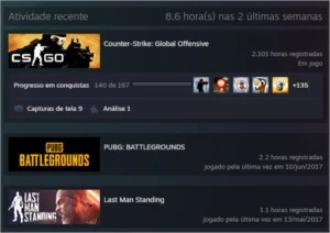 CONTA CSGO 2101 HORAS + 4 MEDALHAS + 366 VITORIAS + SEGURA - Counter Strike