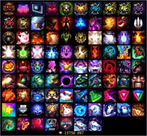 Conta lol G5 Todos os campeões 123 Skins  20 wards - League of Legends