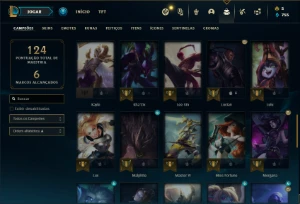 Conta ouro 3 com 55 Champs e 21 Skins - League of Legends LOL