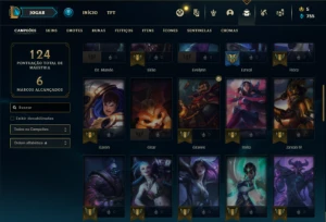 Conta ouro 3 com 55 Champs e 21 Skins - League of Legends LOL