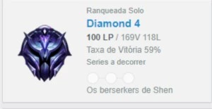 Conta diamante 4 na md3 - League of Legends LOL