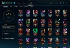 Conta de LoL - 73 skins / Borda de Platina - League of Legends