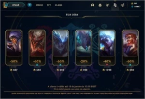 Conta league of legends lvl 281 com bastante skins LOL