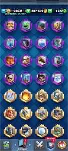 Conta com 29 cartas full - Clash Royale