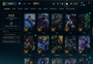Diamante 4 com 70 Champs e 13 Skins - League of Legends LOL