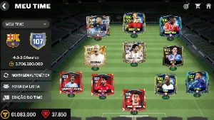 Conta  Fc  Mobile  Ger  107  61 Milhoes Coin E 37 Mil  Joias - FIFA