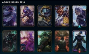 CONTA LOL 78 SKINS - League of Legends