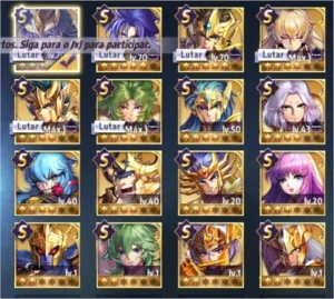 Saint seiya Conta lv.37 , 20 rank S - Saint Seiya Awakening SSA