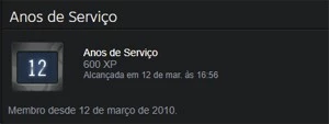 Conta Steam 18 anos, moeda de 10 e 5 anos no CSGO - Counter Strike