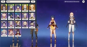 AR35 -Cyno + Baculo das Areias+Collei com 2 Caminhos+Jean - Genshin Impact