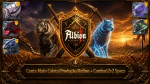 Conta Main Coleta/Produção/Refino + Combat/ZvZ Specs - Albion Online