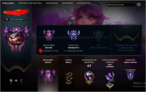 Conta mestre Mmr challenger - League of Legends LOL