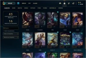 Conta ouro 2 com 6 skins e 42 champs - League of Legends LOL