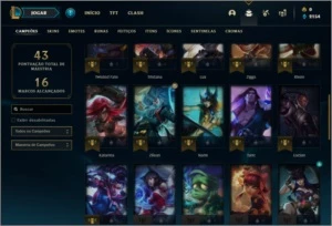 Conta ouro 2 com 6 skins e 42 champs - League of Legends LOL