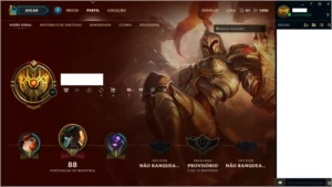 Conta Lol UNRANKED + 18 Skins - 40 Champs + Borda GOLD - League of Legends