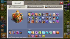 Conta Clash of Clans CV 16 quase Full na PROMOÇÃO