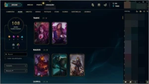 Conta LoL gold 1, 115 champs, 108 skins a preço de banana!! - League of Legends