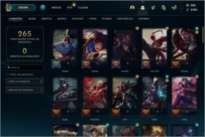 CONTA PLATINA COMPLETA - League of Legends LOL