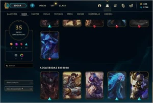CONTA PLATINA COMPLETA - League of Legends LOL