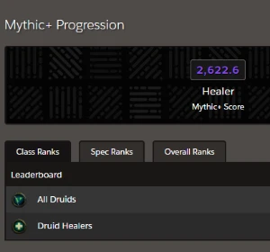 Mythic+ 10-19 Healer For Hire - [RDRUID] [LEATHER] - Blizzard