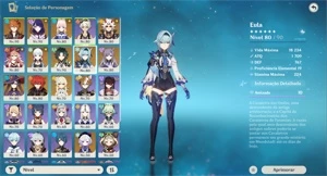 Raiden + luz do cortador + kokomi + ayaka + xiao + eula etc - Genshin Impact