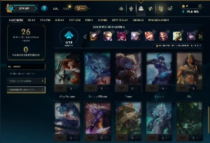 Platina 3 com 31 Champs e 2 Skins - League of Legends LOL