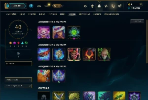 Platina 3 com 31 Champs e 2 Skins - League of Legends LOL