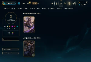 Platina 3 com 31 Champs e 2 Skins - League of Legends LOL