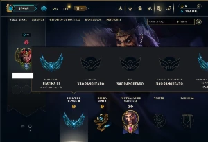Platina 3 com 31 Champs e 2 Skins