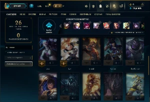 Platina 3 com 31 Champs e 2 Skins - League of Legends LOL