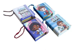Kit 10 Chaveiros Porta Post-it para Professores
