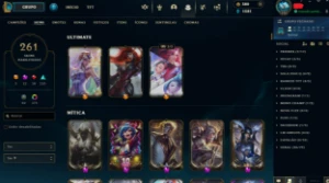 Conta de LOL Gold pra Platina + de 270 skins e 10 prestigios - League of Legends