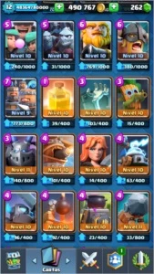 Conta Clash Royale XP 12 Arena 12 Liga 1