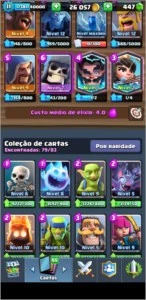 Conta Clash Royale LVL 11 - Arena 12 - 4000+