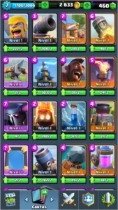 CONTA NV 7 COM 3 LENDÁRIAS BOAS - Clash Royale