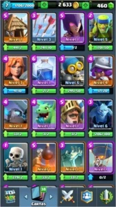 CONTA NV 7 COM 3 LENDÁRIAS BOAS - Clash Royale
