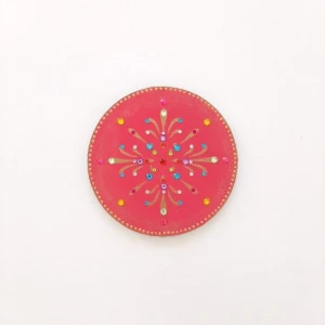 Mandala Indiana Colorida - Artesanato e Personalizados