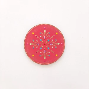 Mandala Indiana Colorida - Artesanato e Personalizados