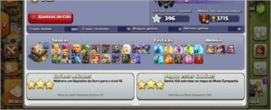 CV 11 FULL CASAL 40/40/20 C TROCA DE NOME - Clash of Clans