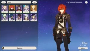 AR 39 DILUC WOLF GRAVESTONE 9.5K PRIMOGENS 23 ACQUAINTS FATE - Genshin Impact