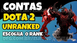 Contas Dota 2 em todos os ranks, do Unranked até o Imortal