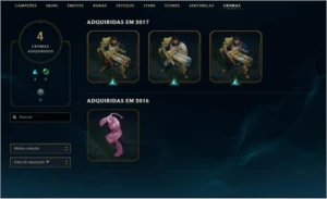 Conta LOL Ouro 1 (Já foi diamond) + 139 Champions + 92 Skins - League of Legends