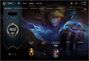 Conta LOL Ouro 1 (Já foi diamond) + 139 Champions + 92 Skins - League of Legends