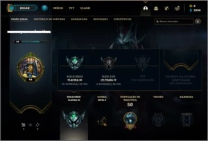 Conta platina 3 com 36 champs por 41 R$ - League of Legends LOL