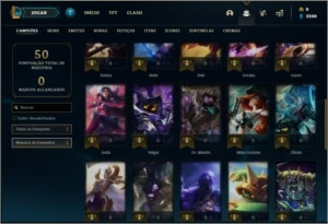 Conta platina 3 com 36 champs por 41 R$ - League of Legends LOL