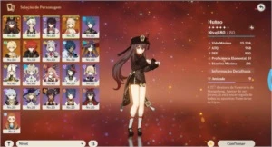 CONTA GENSHIN - AR 47 HUTAO, DILUC, MONA, YOIMIYA - Genshin Impact
