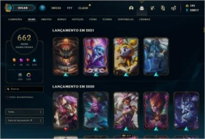 Conta League of Legends + 600 skins LOL